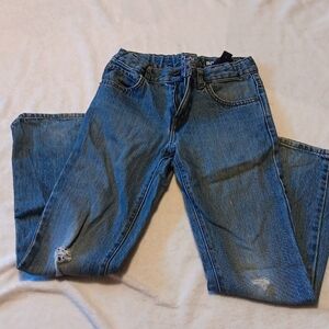 Place Boys bootcut distressed jeans with holes size 10